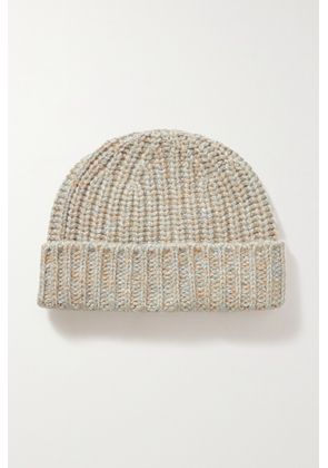 Johnstons of Elgin - Ribbed Cashmere Beanie - Neutrals - One size