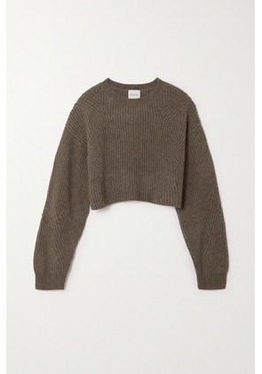 Le Kasha - Yucutan Ribbed Organic Cashmere Sweater - Green - One size