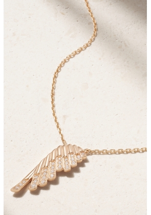 Garrard - Wings Rising Mini Icon 18-karat Rose Gold Diamond Necklace - One size