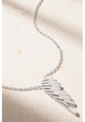 Garrard - Wings Rising Mini 18-karat White Gold Diamond Necklace - One size