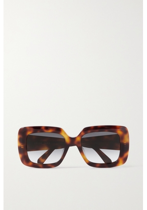 CELINE Eyewear - Oversized Square-frame Tortoiseshell Acetate Sunglasses - Brown - One size