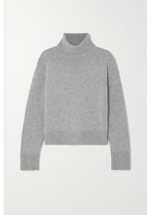 FRAME - Cashmere Turtleneck Sweater - Gray - xx small,x small,small,medium,large,x large