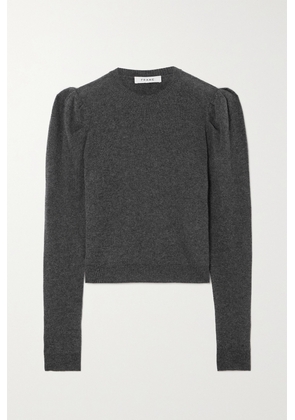 FRAME - Gathered Cashmere And Wool-blend Sweater - Gray - xx small,x small,small,medium,large,x large