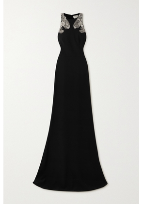 Alexander McQueen - Crystal-embellished Crepe Gown - Black - IT38,IT40,IT42