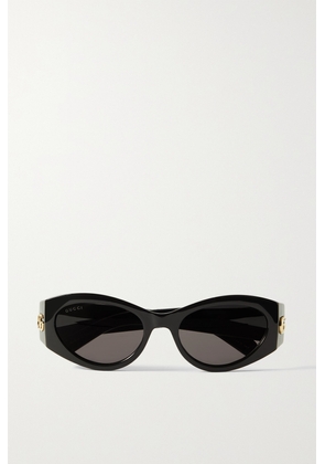 Gucci Eyewear - Cat-eye Acetate Sunglasses - Black - One size