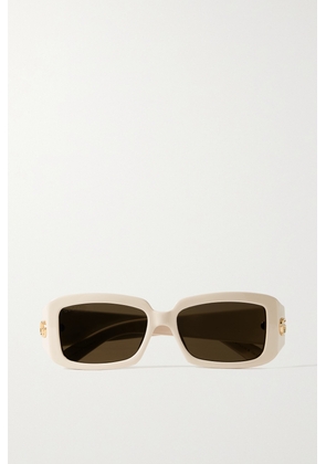 Gucci Eyewear - Square-frame Acetate Sunglasses - Cream - One size