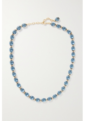 Roxanne Assoulin - The Royals Gold-tone Crystal Necklace - Blue - One size