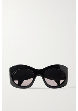 Gucci Eyewear - Oversized Round-frame Acetate Sunglasses - Black - One size
