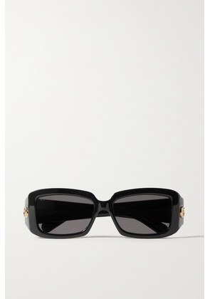 Gucci Eyewear - Square-frame Acetate Sunglasses - Black - One size