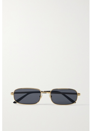 Gucci Eyewear - Rectangular-frame Gold-tone Sunglasses - One size