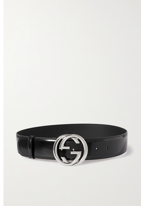 Gucci - Embellished Patent-leather Waist Belt - Black - 75,80,85,90