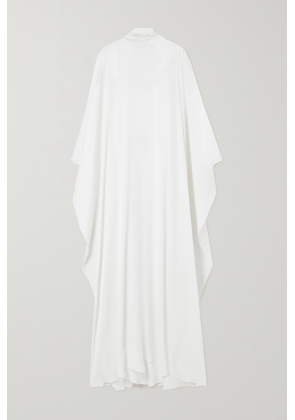Abadia - Crinkled-voile Maxi Dress - Off-white - x small,small,medium,large,x large,xx large