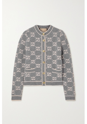 Gucci - Wool-jacquard Cardigan - Gray - XS,S,M,L