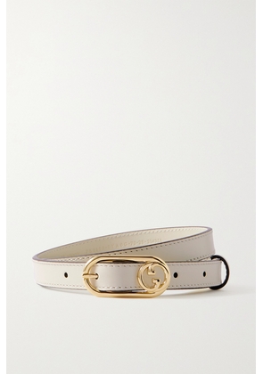 Gucci - Leather Belt - White - 70,75,80,85,90