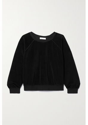 Suzie Kondi - Samos Cotton-blend Velour Sweatshirt - Black - x small,small,medium,large,x large