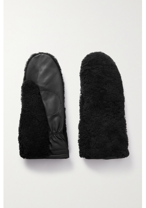 Yves Salomon - Shearling Mittens - Black - One size
