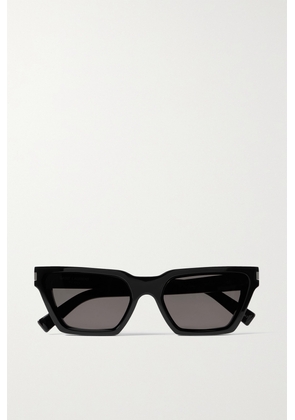 SAINT LAURENT Eyewear - Calista Cat-eye Acetate Sunglasses - Black - One size