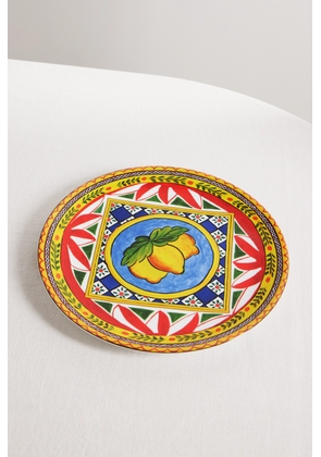Dolce & Gabbana - 31cm Painted Porcelain Charger Plate - Multi - One size