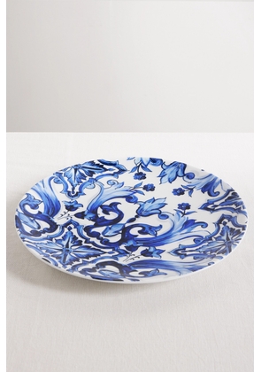 Dolce & Gabbana - 31cm Painted Porcelain Charger Plate - Blue - One size