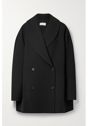 The Row - Essentials Polli Double-breasted Wool-blend Coat - Black - x small,small,medium,large,x large
