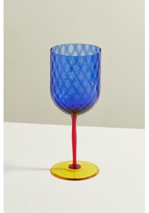 Dolce & Gabbana - Color-block Murano Red Wine Glass - Blue - One size