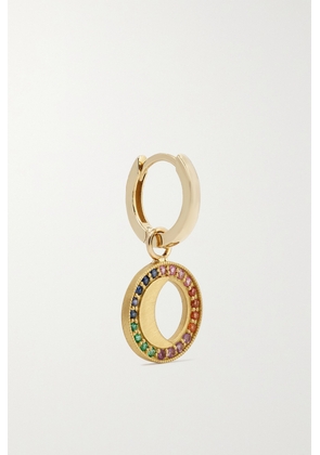 Andrea Fohrman - 18-karat And 14-karat Gold Multi-stone Single Hoop Earring - One size