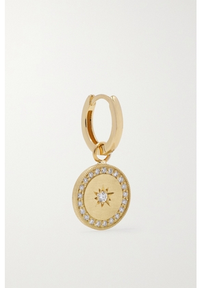 Andrea Fohrman - 18-karat Gold Diamond Single Hoop Earring - One size