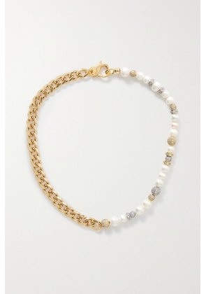 Martha Calvo - Liza Gold-plated, Pearl And Crystal Necklace - Multi - One size