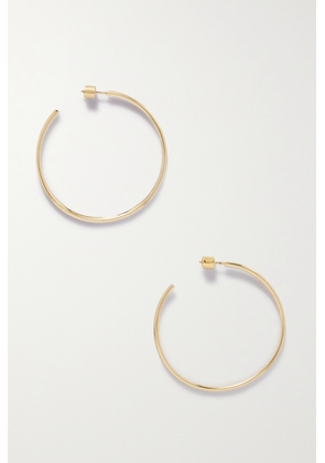 Jennifer Fisher - 2&quot;&quot; Thread Gold-plated Hoop Earrings - One size