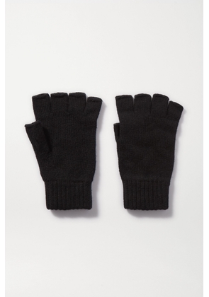 Johnstons of Elgin - + Net Sustain Cashmere Fingerless Gloves - Black - One size
