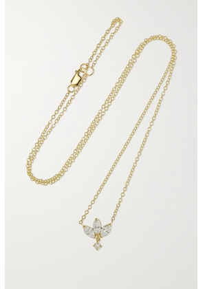 MARIA TASH - Lotus 18-karat Gold Diamond Necklace - One size