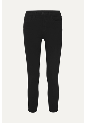 L'AGENCE - Margot Cropped High-rise Skinny Jeans - Black - 23,24,25,26,27,28,29,30,31,32