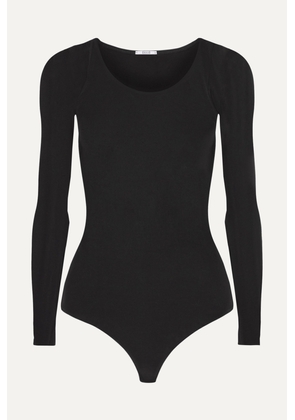 Wolford, Leia String Stretch-jersey Thong Bodysuit, Black, x small,small, medium,large