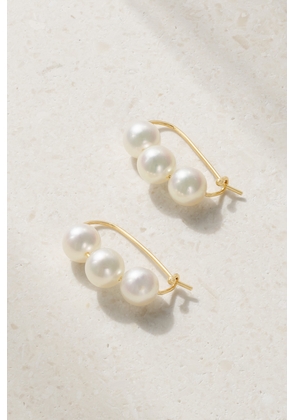 Mizuki - 14-karat Gold Pearl Earrings - One size