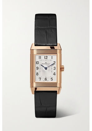 Jaeger-LeCoultre - Reverso Classic Duetto Hand-wound 34.2mm X 21mm Small Rose Gold, Alligator And Diamond Watch - One size