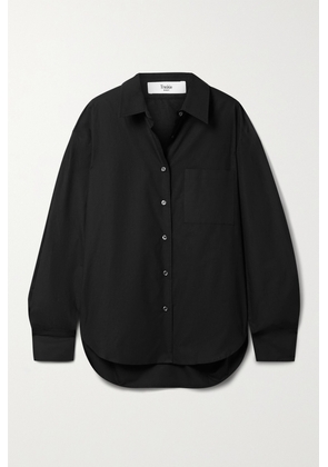 The Frankie Shop - Lui Organic Cotton-poplin Shirt - Black - xx small,x small,small,medium,large,x large