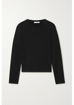 The Row - Essentials Sherman Cotton-jersey Top - Black - x small,small,medium,large,x large