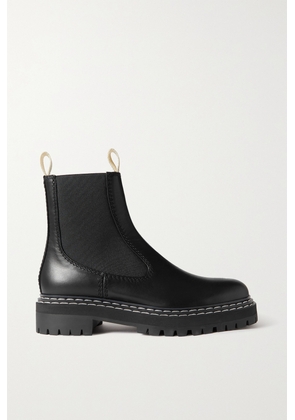 Proenza Schouler - Topstitched Leather Chelsea Boots - Black - IT35,IT35.5,IT36,IT36.5,IT37,IT37.5,IT38,IT38.5,IT39,IT39.5,IT40,IT40.5,IT41,IT41.5,IT42