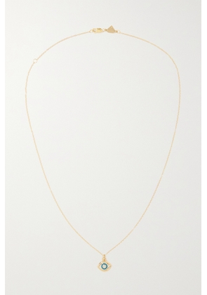Alison Lou - Evil Eye 14-karat Gold, Diamond And Enamel Necklace - One size