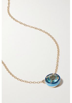 Alison Lou - 14-karat Gold, Topaz And Enamel Necklace - One size