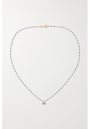 Gigi Clozeau - Eye Mini Gigi 18-karat Gold, Resin And Diamond Necklace - One size