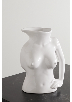 Anissa Kermiche - Jugs Jug Ceramic Vase - White - One size