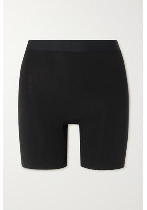 Spanx - Comfort Stretch-cotton And Modal-blend Jersey Shorts - Black - x small,small,medium,large,x large