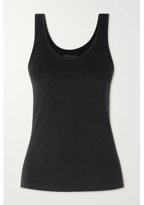 Spanx - Comfort Stretch-cotton And Modal-blend Jersey Tank - Black - x small,small,medium,large,x large