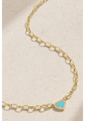 Jennifer Meyer - Small Edith 18-karat Gold, Turquoise And Diamond Necklace - One size