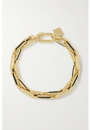 Lauren Rubinski - Small 14-karat Gold And Enamel Bracelet - One size