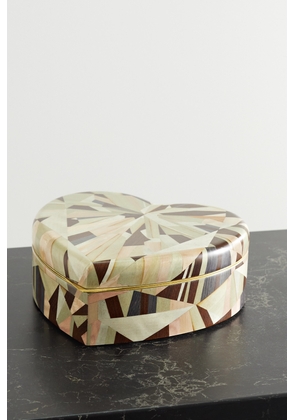 Silvia Furmanovich - Small Marquetry Wood Jewelry Box - Cream - One size