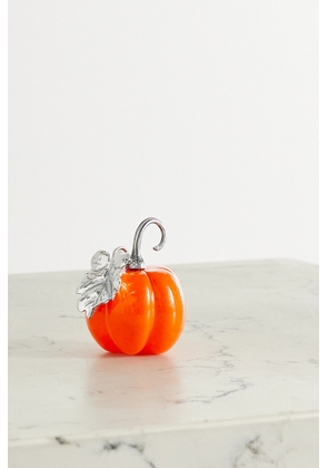 Buccellati - Pumpkin Sterling Silver And Glass Table Marker - One size