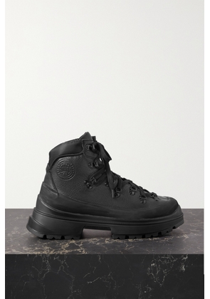 Canada Goose - Journey Shell-trimmed Textured-leather Ankle Boots - Black - US5,US6,US7,US8,US9,US10