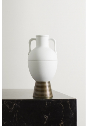 L'Objet - Porcelain And Brass Incense Holder - White - One size